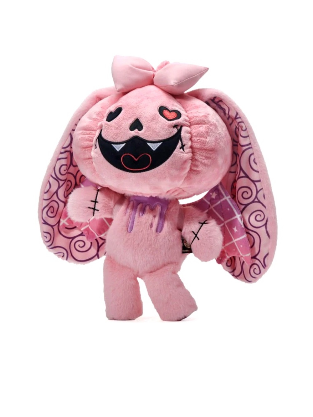 Plushie Dreadfuls Tricksee Belle Pink Pumpkin Bunny Plush With Matching Tote